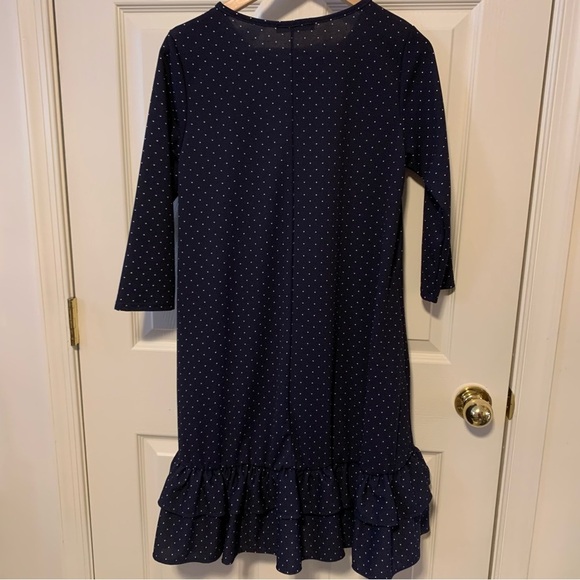 NWOT Riah Fashion Drop Waist Dress with Tiered Ruffle and Pockets - Picture 4 of 7